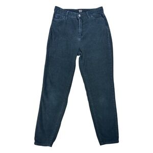 BDG Urban Outfitters High Rise Mom Jeans Black Corduroy Tapered Leg Pants